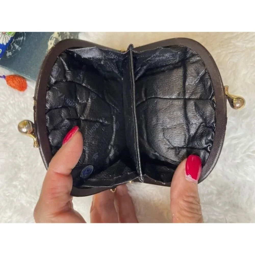 Vintage Lot – 3 Mixed Coin Purses + 1 Japanese Printed Tobacco Pouch | Preloved, - Picture 2 of 7